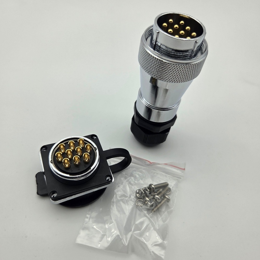 WEIPU WS28 Connector Waterproof IP67, Aviation Cable Connector (10Pin) - Picture 2 of 4